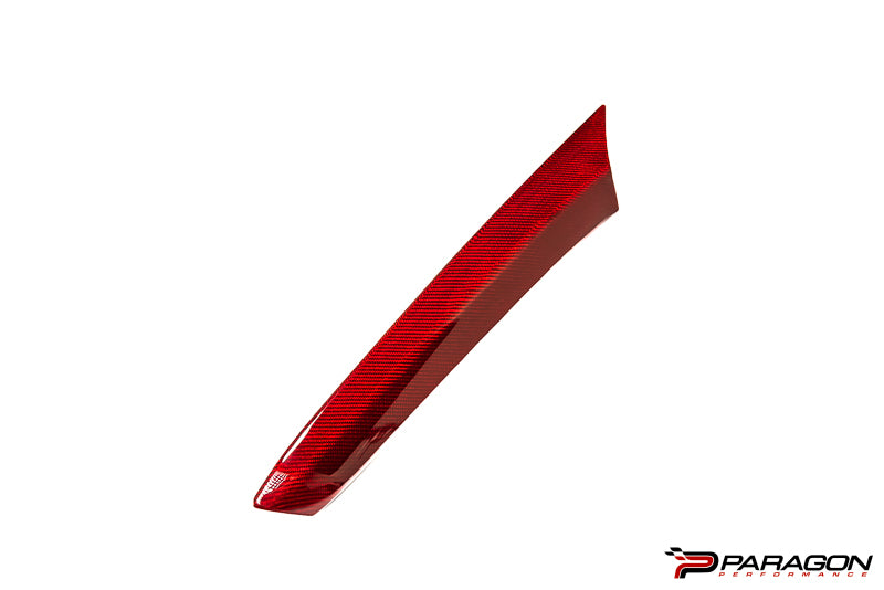 CCS C8 Corvette Red Carbon Fiber Upper Right Center Console Trim