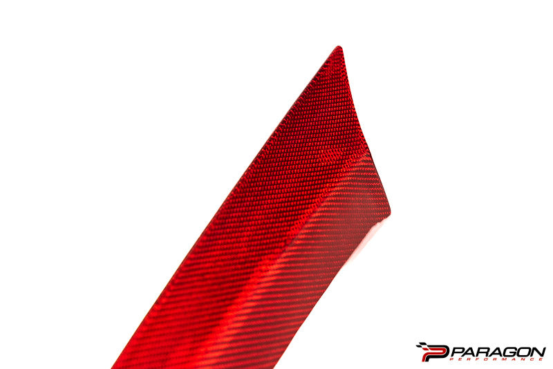 CCS C8 Corvette Red Carbon Fiber Upper Right Center Console Trim