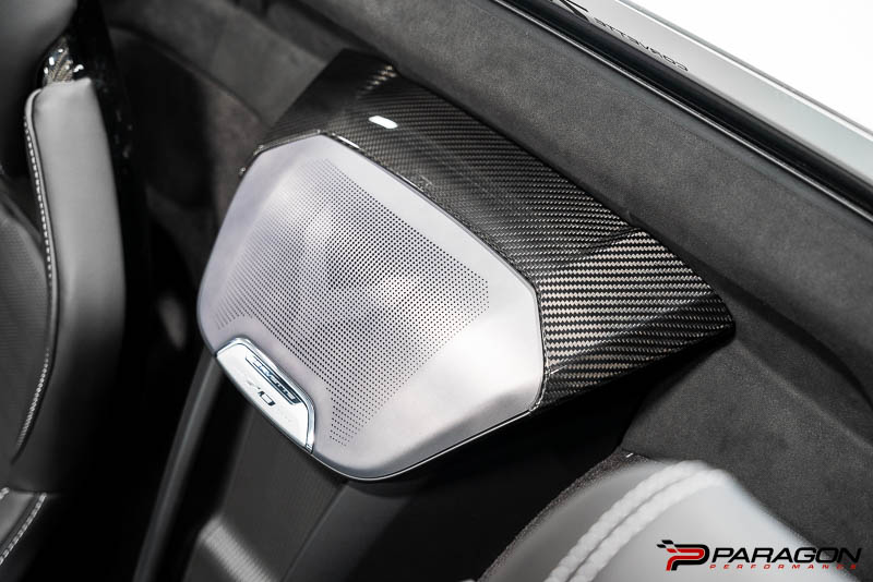 CCS C8 Corvette Carbon Fiber Waterfall Speaker Trim Cover - HTC
