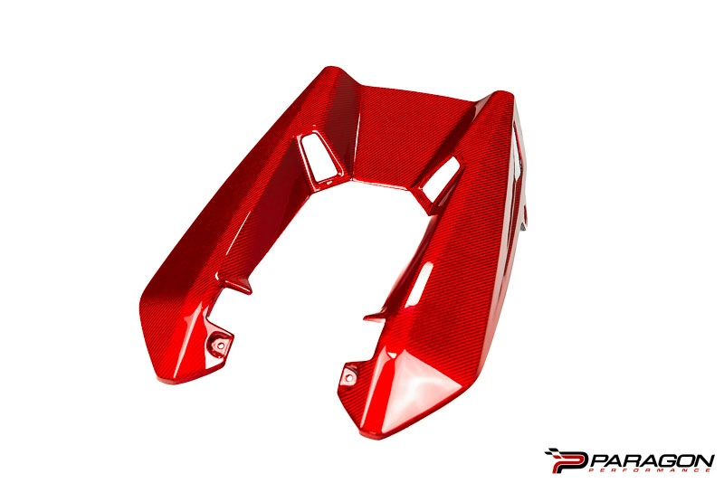 CCS C8 Corvette Z06 LT6 Red Carbon Fiber Engine Cover