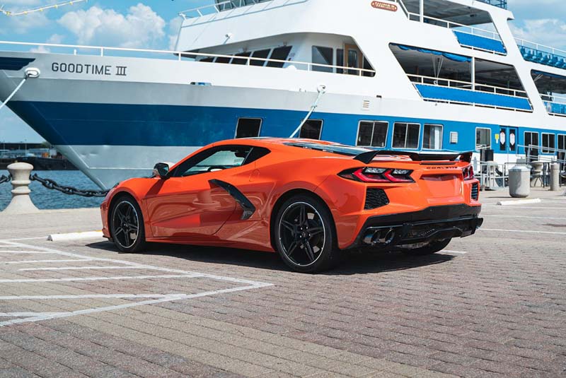 Corsa C8 Corvette Muffler Delete 3.0" Cat Back Quad 4.5" Tips