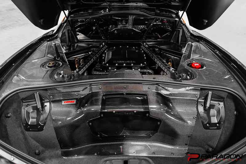 Corsa C8 Corvette Carbon Fiber Clear Trunk Panel