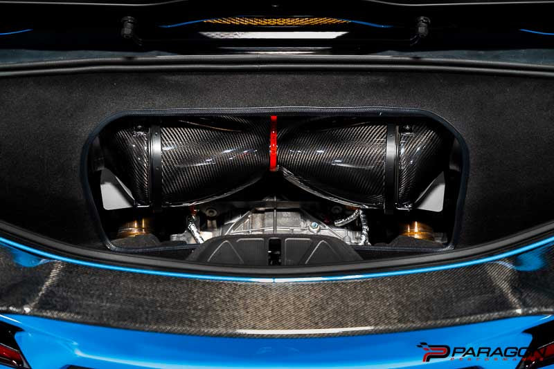 Eventuri C8 HTC Corvette Carbon Fiber Intake System with Clear Lid - Convertible