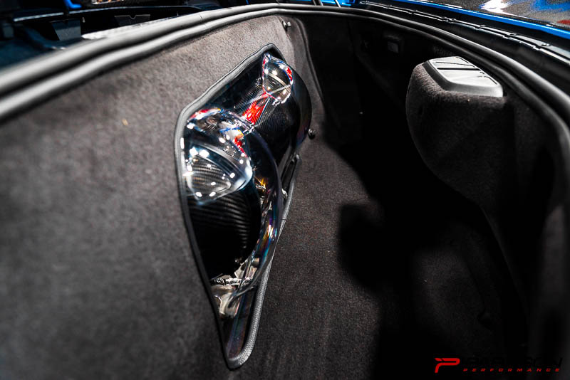 Eventuri C8 HTC Corvette Carbon Fiber Intake System with Clear Lid - Convertible