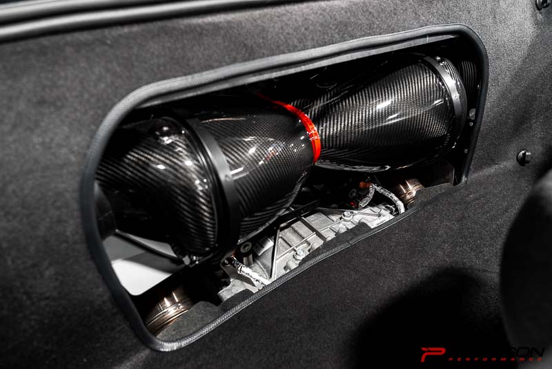 Eventuri C8 HTC Corvette Carbon Fiber Intake System with Clear Lid - Convertible