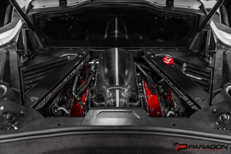 Eventuri C8 Corvette Engine Cover Vinyl Stripe - Blue, White or Yellow