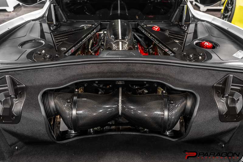 Eventuri C8 Corvette Engine Cover Vinyl Stripe - Blue, White or Yellow