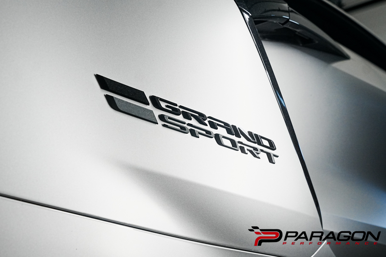 GM OEM Grand Sport Script Emblem Pair