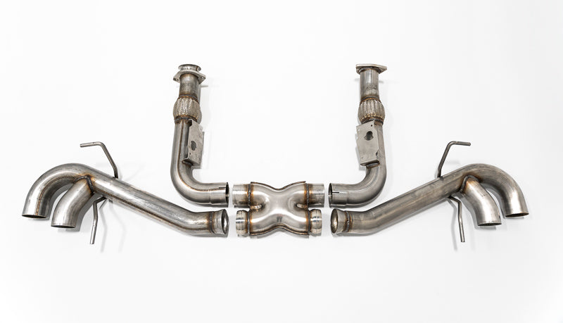 MBRP C8 Corvette 3" Stainless Steel Catback Exhaust - Quad Tips w/ Carbon Fiber Tips