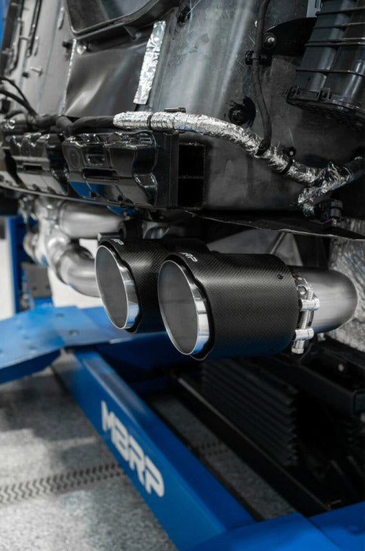 MBRP C8 Corvette 3" Stainless Steel NPP Valved Catback Exhaust - Quad Tips w/ Carbon Fiber Tips