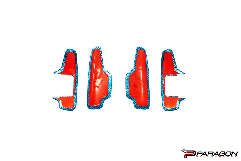 Paragon C8 Corvette Paddle Shifter Covers - Blue Carbon Fiber