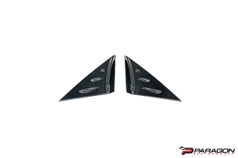 Paragon C8 Corvette Carbon Flash Anti-Buffeting A Pillar Trim Overlay