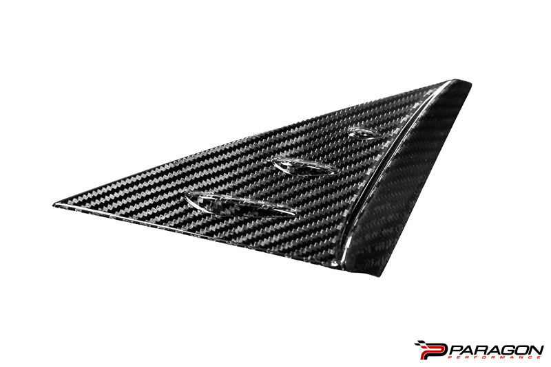 Paragon C8 Corvette Carbon Fiber Anti-Buffeting A Pillar Trim Overlay
