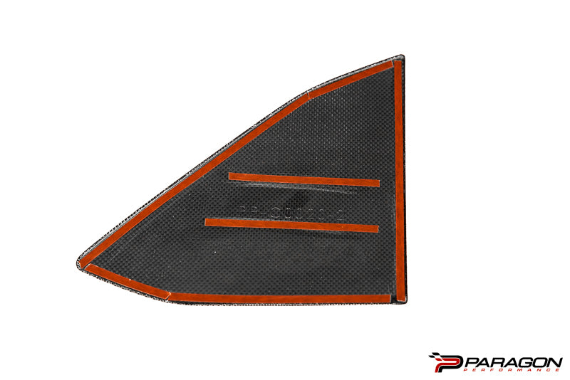 Paragon C8 Corvette Carbon Fiber B Pillar Trim Overlay - Coupe