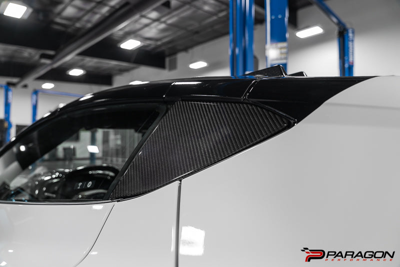 Paragon C8 Corvette Carbon Fiber B Pillar Trim Overlay - Coupe