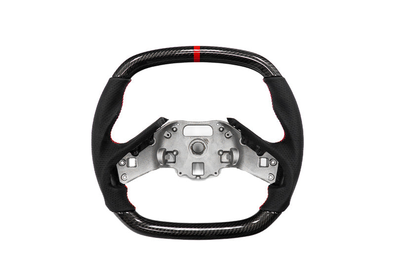 Paragon Performance C8 Corvette Z06 Style Carbon Fiber Steering Wheel - Orange
