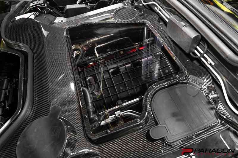 Paragon C8 Corvette Carbon Fiber Clear Engine Cover - Convertible