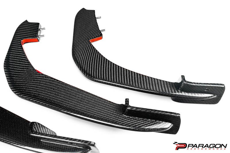 Paragon C8 Corvette Rear Diffuser Strakes - Carbon Fiber