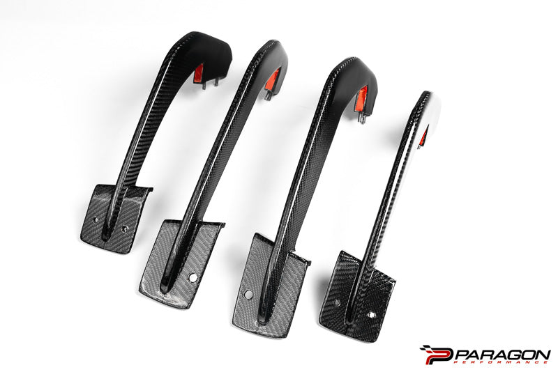 Paragon C8 Corvette Rear Diffuser Strakes - Carbon Fiber