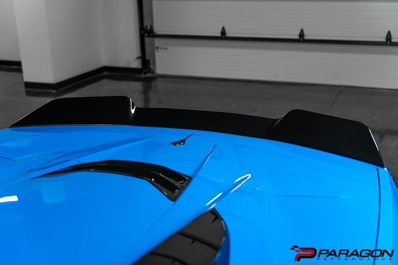 Paragon Performance C8 Corvette V2 Ducktail Rear Spoiler - Carbon Flash