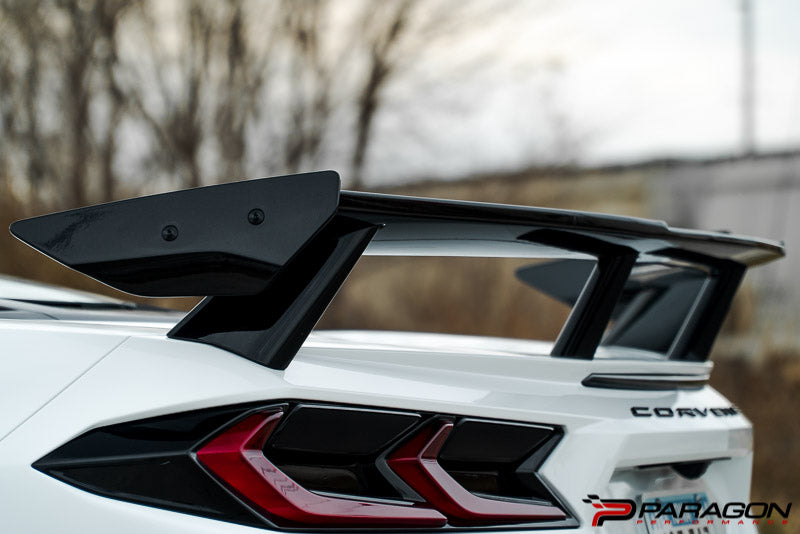 C8 Corvette OEM High Wing Spoiler - Carbon Flash