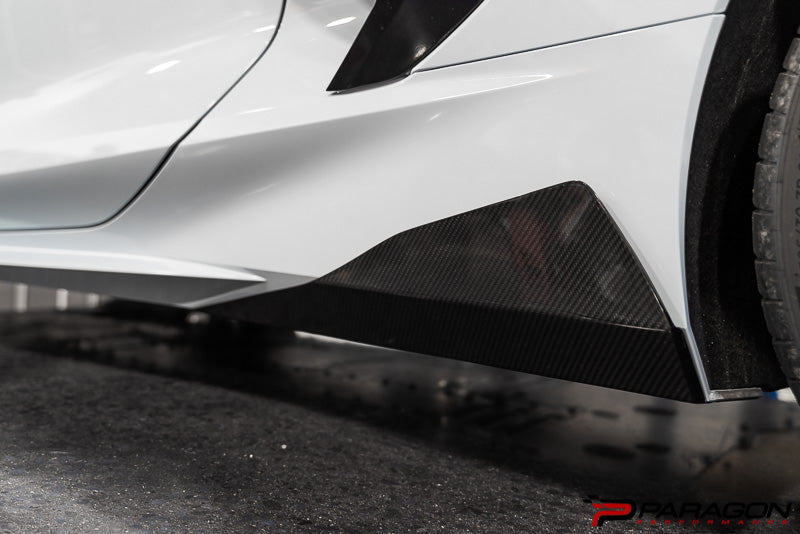 Paragon C8 Corvette Carbon Fiber Rocker Winglets - by Uni-Body