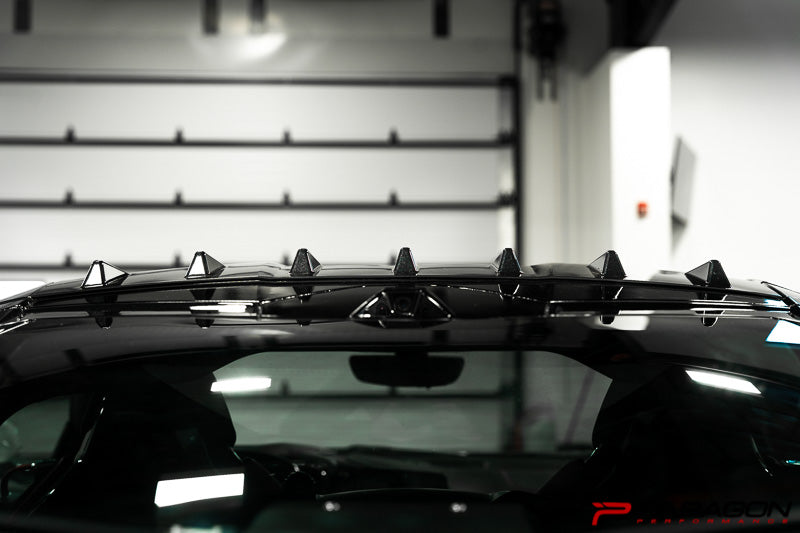 Paragon C8 Corvette Vortex Generators - Carbon Flash