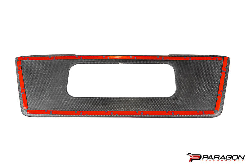 Paragon Performance C8 Corvette ERAY & Z06 License Plate Insert - Carbon Flash