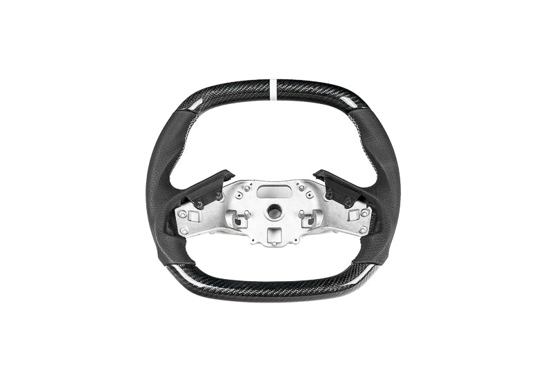 Paragon C8 Corvette Z06 Style Carbon Fiber Steering Wheel - Light Gray