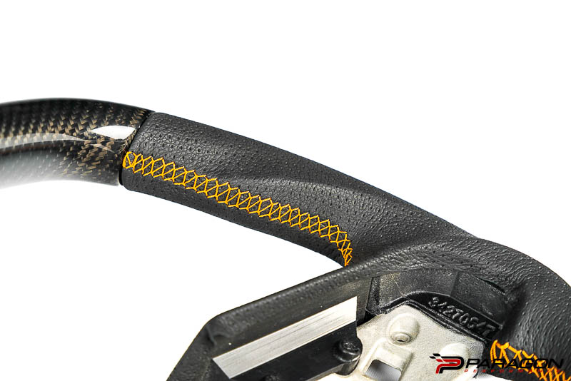 Paragon C8 Corvette Z06 Style Carbon Fiber Steering Wheel - Orange