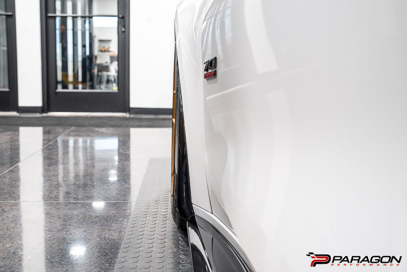 Paragon C8 Corvette Z06 & E-Ray Extended Front Splash Guards - Carbon Flash