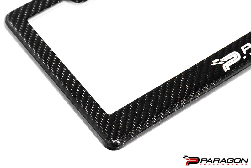Paragon Performance Carbon Fiber License Plate Frame