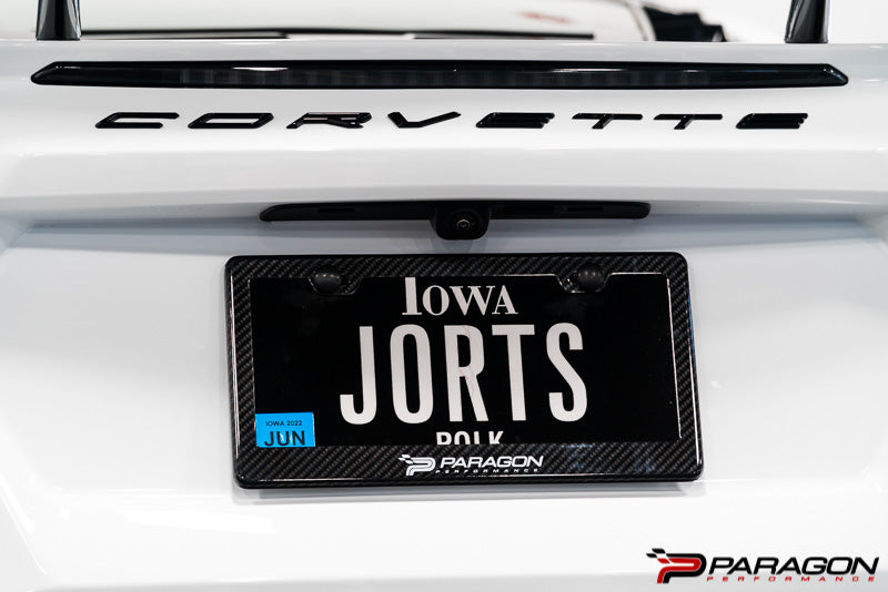 Paragon Performance Carbon Fiber License Plate Frame