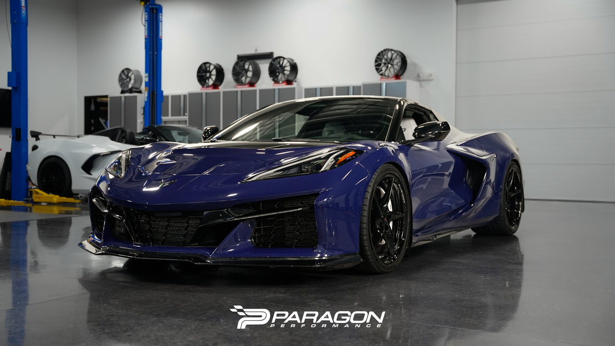 C8 Corvette Widebody 7mm Hub Centric Front Wheel Spacers With Extended Titanium Lug Nuts