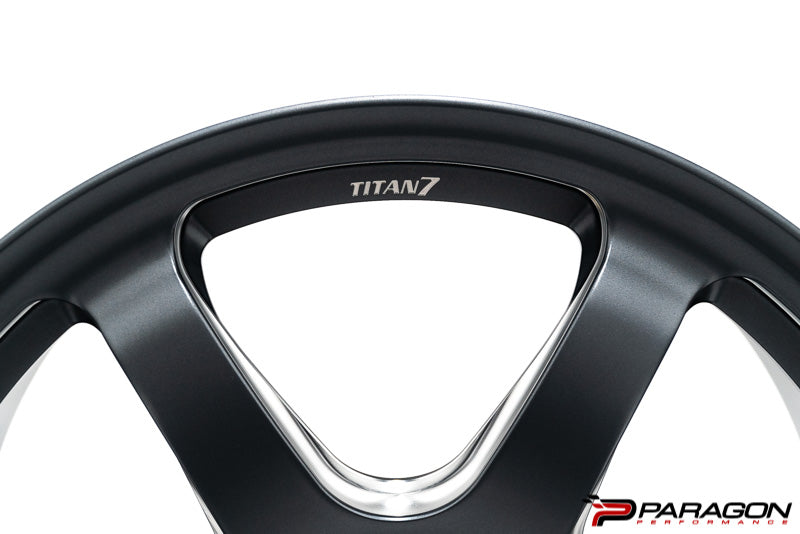 Titan 7 T-D6 19x9,20x11.5 5x120 Chevrolet C8  Corvette - Satin Titanium