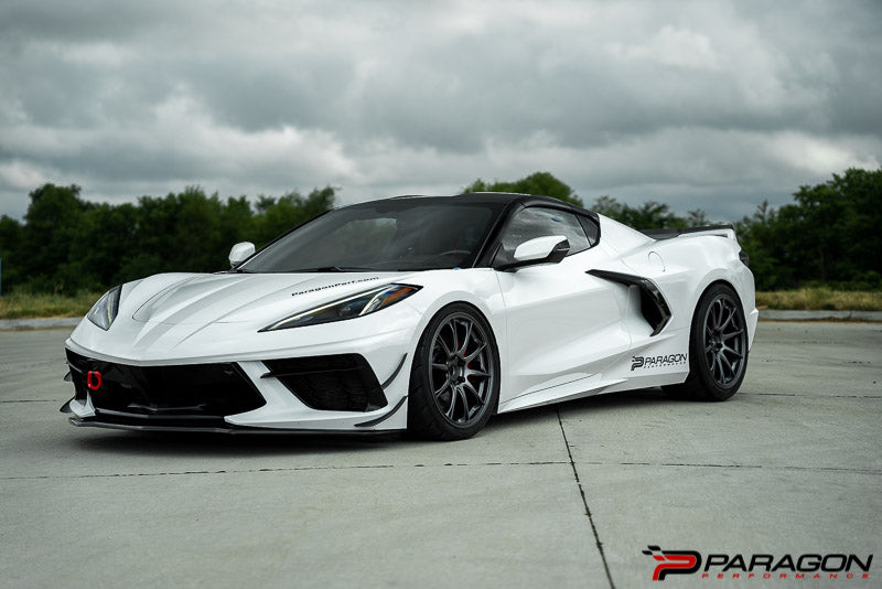 Titan 7 T-R10 19x9,20x11.5 5x120 Chevrolet C8  Corvette - Machine Black