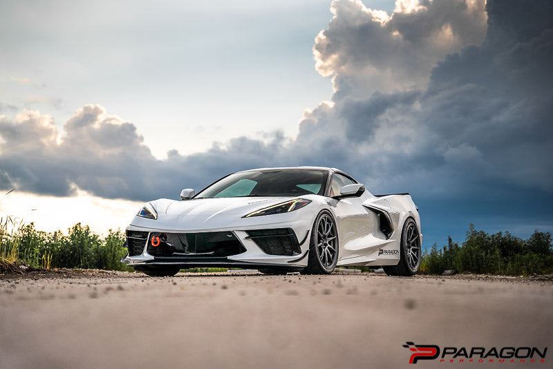 Titan 7 T-R10 19x9,20x11.5 5x120 Chevrolet C8  Corvette - Machine Black