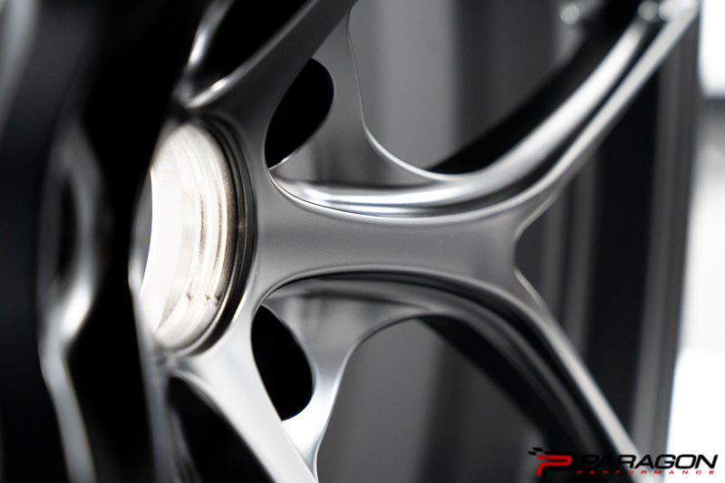 Titan 7 T-S5 19x9,20x11.5 5x120 Chevrolet C8  Corvette - Machine Black