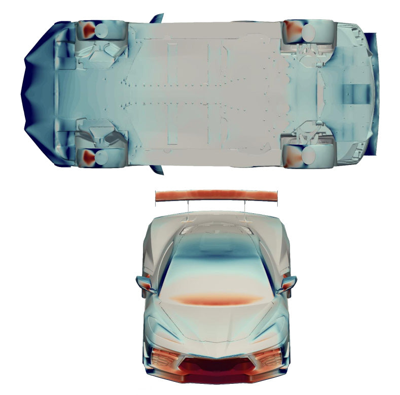 Verus Engineering Carbon Polyweave Front Splitter Kit, Carbon Fiber Air Dam - C8 Corvette