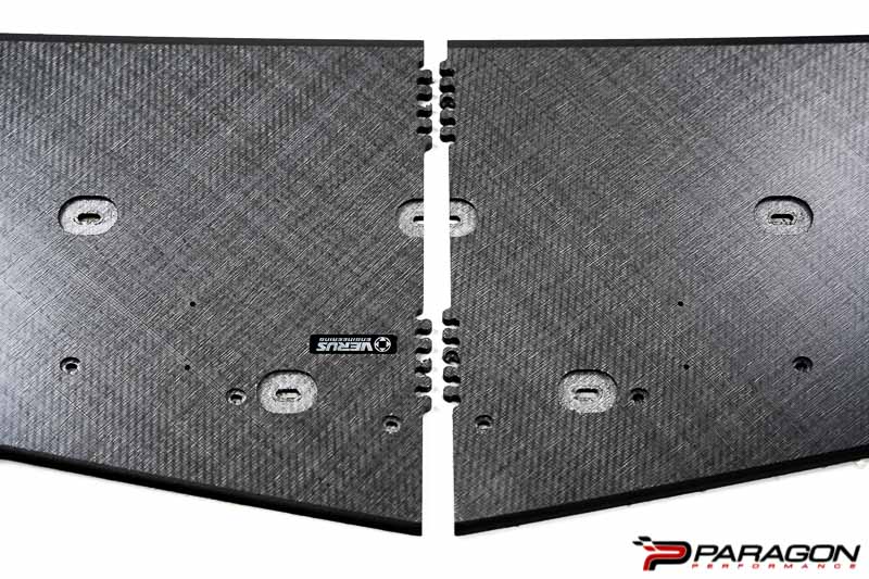 Verus Engineering Carbon Polyweave Front Splitter Kit, Carbon Fiber Air Dam - C8 Corvette