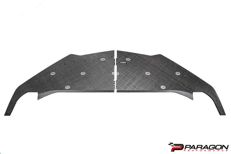Verus Engineering Carbon Polyweave Front Splitter Kit, Carbon Fiber Air Dam - C8 Corvette