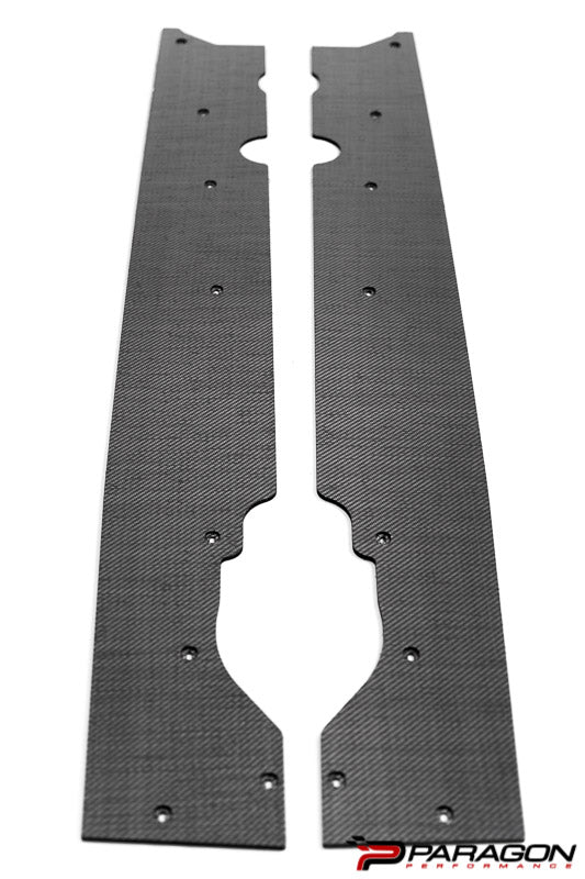 Verus Engineering Carbon Polyweave Side Splitter Kit BLEM - C8 Corvette 